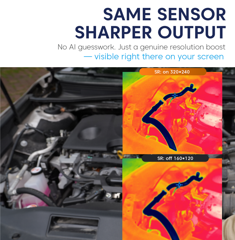 FOTRIC Ti3 thermal imaging camera with handheld design and digital display, used for infrared temperature measurement and inspection.
